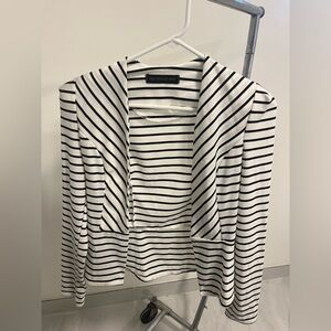 Striped light blazer M